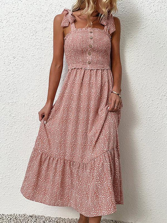 Ruffle Slip Dress - Curated by tt