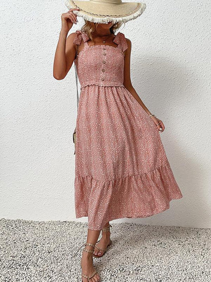 Ruffle Slip Dress - Curated by tt