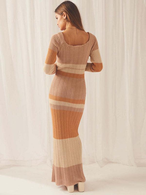 Off-the-shoulder LS Knit Cover-up - Curated by tt