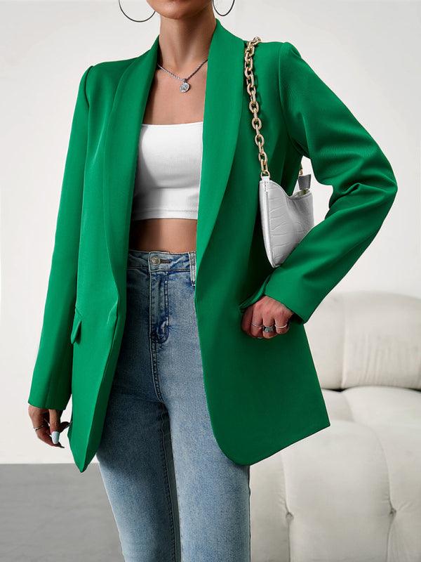 Temperament commuter lapel ladies blazer suit - Curated by tt