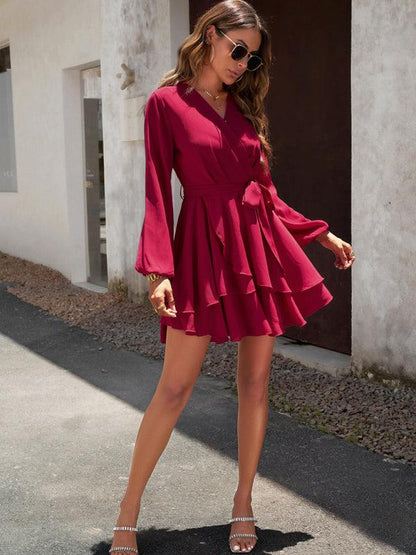 The Crossover Layered Dress - Curated by tt