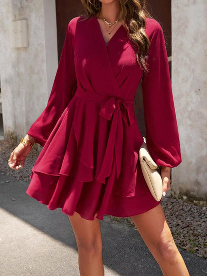 The Crossover Layered Dress - Curated by tt