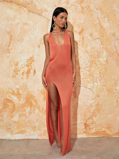 Knitted Beach Bikini Swimsuit Cover-up - Curated by tt