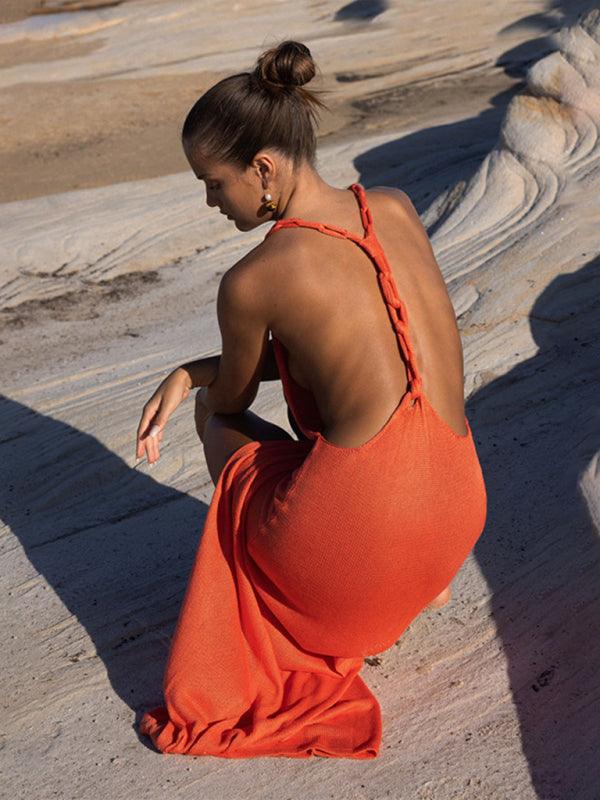 Knitted Beach Bikini Swimsuit Cover-up - Curated by tt