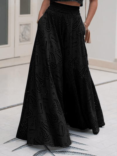 Eyelet Loose Two-piece Set - Curated by tt