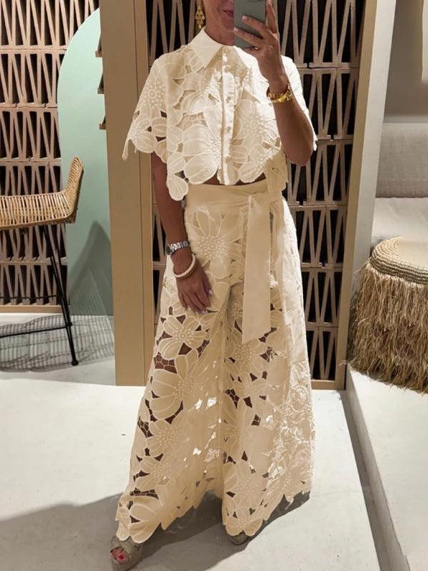 Embroidered Lace Set - Curated by tt